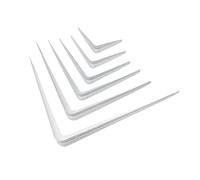 Generic Charles Watson London Shelf Brackets 150x125mm Pack of 4, 6 x 5 | Pre-drilled holes ensure simple wall mounting while the white finish blends into domestic or commercial shelving layouts.