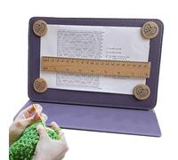 Generic Chart Holder Knitting Tool,Knitting Tool Accessories,Cross Stitch Supplies and Accessories,Needle Arts Pattern Holder Chart Keeper, Magnetic Board for Cross Stitch (Purple)