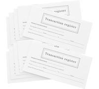 Generic Check Register Book and Elegant Design with Smooth Writing 20 Packs White Paper for Recording Transactions and Tracking Payments in Small for Personal Checkbooks