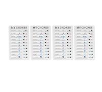 Generic Checklist Board Portable Detachable Chore Chart for DIY Message Travel Plan for Home Office Dorm ABS PVC 4pcs (MYCHORES)