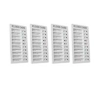 Generic Checklist Board Portable Detachable Chore Chart for DIY Message Travel Plan for Home Office Dorm ABS PVC 4pcs (Elder Care)