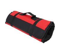Generic Chef Knife Case Canvas Cutlery Holders Protectors Roll Travel Friendly for Culinary Aficionados 57x35.5cm (Red)