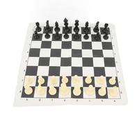 Generic Chess Games Set for Entertainment and Competition, Foldable and Portable with 32 Chess Pieces and Storage Bag, Ideal for Gifts (Black)