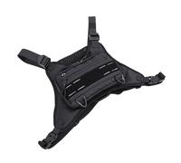 Generic Chest Pack Rig Reflective Vest Bag for Cycling Camping Travel Hiking Adjustable Fit for Different Body Types Waterproofing and Scratch Proof Nylon Fabric (Black)