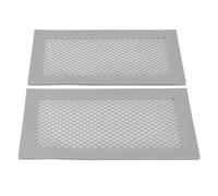 Generic Child Proof Soft Silicone Floor Air Vent Cover for Baby Protection Quick Installation 2Pcs (Gray)