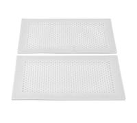 Generic Child Proof Soft Silicone Floor Air Vent Cover for Baby Protection Quick Installation 2Pcs (White)