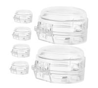 Generic Child Safety Oven Lock 6pcs Stove Knob Covers Gas Stove Knob Plate Safety Baby Proofing Easy Maintenance Universal Fit