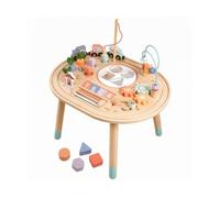 Generic Children Activity Board Wooden Busy Activity Table Learning Table Bead Maze Table Interactive With Rounded Top suitable for kindergarten room corner