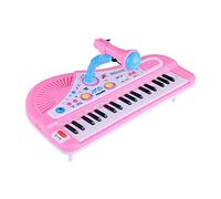 Generic Children Adult 37 Key Electronic Keyboard, Durable ABS Piano Toy, Great for Developing Attention Levels and Memory, Pink Color