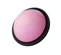 Generic Children Balance Ball Exercise Half Ball Stability with Textured Dome and Resistance Band for Full-Body Flexibility Suitable for Home Workout Training, Pink, 46CM