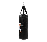Generic Children Boxing Sandbag Protective PU Leather Hollow Sanda Muay Thai Training Equipment for Kids and Teenagers, Red, 20.9 Inches for Home Gym (60cm)
