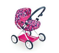 Generic Children Doll Pram Carriage Pushchair With Adjustable Handle And Canopy Metal Frame And Easy suitable for pretend play playroom gift giving, FL9138-1 Color Box