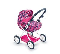 Generic Children Doll Pram Carriage Pushchair With Adjustable Handle And Canopy Metal Frame And Easy suitable for pretend play playroom gift giving, FL9138 Bagged