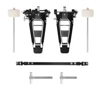 Generic Children Drum Pedal Double Bass Pedal Foot Pedal Kick Pedal Drum Accessory With Metal Structure Single Chain Drive Quick Response Adjustable Beaters