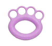 Generic Children Finger Ergonomic Five Finger Hand Exerciser Finger Stretcher Grip Strengthener Silicone Loop Soft Touch Portable Device suitable for physical, Purple 50LB