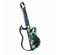 Generic Children Foldable Music D Electronic s Guitar Toy With Touch Fretboard Lighting Bluetooth Music Sync 7 Voices USB Rechargeable Foldable Design , color to 2