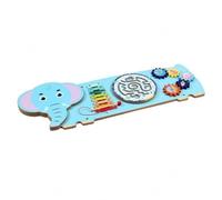 Generic Children Learning Board Interactive Wooden Sensory Wall Board Preschooler Play Panel Suitable for Educational Classroom Nursery Decor, Elephant Wall Game 4.5KG