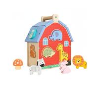 Generic Children Learning Puzzle Animal Toy Shape Sorter Matching Game Wooden Educational Playset Animal Pieces Suitable for preschool home playroom