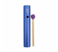 Generic Children Metal Percussion Sound Tube Rhythm Stick With Wooden Mallet Rubber Cylinder Clean Beat Suitable for music practice teaching casual, Blue