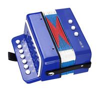 Generic Children Mini Accordion Small Educational Musical Toy for Developing Rhythm in Kids, ABS Material, Blue, 7-Key 2 Bass for Music Enthusiasts and Beginners
