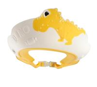 Generic Children Shampoo Cap Cute Efficient Drainage Dinosaur Shape for Baby Bathing PP TPE Yellow (Yellow)