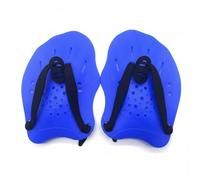 Generic Children Training Paddle Swim Hand Paddles Stroke Hand Fins With Hydrodynamic Drainage Holes And Comfortable Fit Suitable for swim practice training home pool workouts , Blue , Child