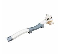 Generic Children Training Scooter Preschool Sliding Track Car Playset With Three Section Track Slide Car Ramp Toy PP Material For Movement And Discovery, White Gray