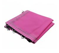 Generic Children Trampoline Mesh Enclosure Guard Fence Accessory PP Material Strong Metal Rings Suitable for Home Play Area Indoor Recreation Outdoor Sports Sites, Pink, 1.66x1.66m