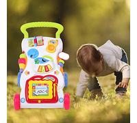 Generic Children Trolley Fun Baby Walker with Detachable Features, Easy Assembly, Cultivate Thinking Skills, Non-Slip Rubber Rear Wheel, for Kids' Intellectual Development