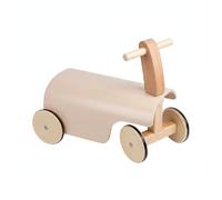 Generic Children Wooden Balance Bike Push Ride Toy With Smooth Anti Slip Wheels Low Profile Frame For Balance And Coordination Suitable for infants early, Pink