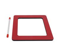 Generic Children's Cute Hand Drum Compressed Board Resin Skin Red Enlightenment Percussion Instrument for Kids (Special-shaped drum (square))