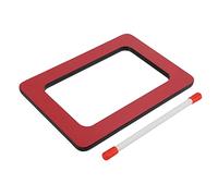 Generic Children's Cute Hand Drum Compressed Board Resin Skin Red Enlightenment Percussion Instrument for Kids (rectangular drum)