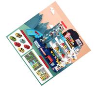 Generic Children's Flexible Gravity Car Rails Toy Set Easy To Assemble for Kids Play Adventure Track Game Room Plastic (4 Layer Parking Lot (Standard 6 Cars) Color Box)