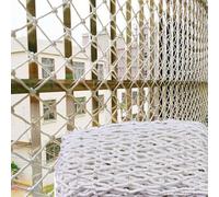 Generic Children's Safety Net, Window Balcony Staircase Protection, Nylon Mesh 5/10CM, Cat & Dog Anti-Fall, 5cm Mesh, White, 3x3m (9.8x9.8ft)