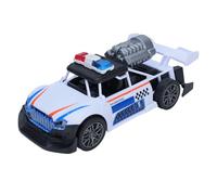 Generic Children's Toys Car, Car Toys with Light Sound Educational Leather Dazzling Lights Spray for Boy Girls (White)