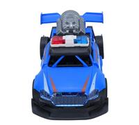 Generic Children's Toys Car, Car Toys with Light Sound Educational Leather Dazzling Lights Spray for Boy Girls (Blue)