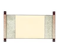 Generic Chinese Calligraphy Art Wall Scroll Blank Hanging Scroll Dual Rods Antique Style for Drawing and Calligraphy Practice Reusable Painting Paper