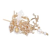 Generic Chinese Hairpin Ancient Aesthetic Versatile Styling Stick Alloy Hair Comfortable for Longterm Use Stick Alloy Hair with Crane Shape Hair Accessories for Women Performances and
