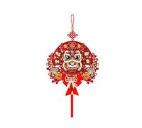 Generic Chinese New Year Pendant Hanging Door Ornament Traditional Decoration Flocked Fortune Character Suitable for Gifts Living Room Celebration, Style A