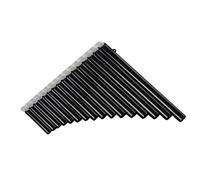 Generic Chinese Pan Flute ABS Panpipes Easy-to-Play Key G-A2 Woodwind Instrument with Carry Bag for Convenient Storage and Transport Orange (Black)