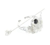 Generic Chinese Traditional Hairpin Set Alloy Hair Accessories with Fine Workmanship Silver Han Style Hairpin for Photo Prop and Elegant Ancient Hair Decor Color Color