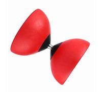Generic Chinese Yoyo Triple Bearing Diabolo Fun Exercise Toy for All Ages Beginners and Intermediate Players ABS Material with Colorful Sticks Approx 14.5x12x12cm (Red)
