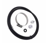 generic Chlorinator Feeder Connection Kit - 5-Piece Replacement Hose Tubing Set with Stainless Steel Saddle Clamp for Pool Maintenance