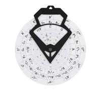 Generic Chords Tool Circle of Fifths Chords Wheel Teaching Teachers Professionals Beginner Piano Bass Round Music Tool, white