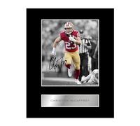 Generic Christian McCaffrey Pre Printed Signature Signed Mounted Photo Display #11 Printed Autograph Picture 10x8 Inch Mount Plaque Wall Art for Living Room