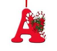 Generic Christmas 26 Letters Decorations, Alphabet Ornaments A to Z, Acrylic Material, Traditional Style, Hanging Ornament, Christmas Occasion