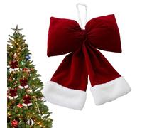Generic Christmas Bows | Large Soft Christmas Tree Ornaments - House Decorative Bows, Tree Topper Ornament Bow, Valentine's Day Red Bow For, Birthday, Shop, Christmas, Family, Wedding