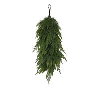 Generic Christmas Drop Decoration Artificial Advent Wreath Christmas Garland Rubber Decoration Hanging Decoration for Various Rooms for Party at Home Receptio, Style C