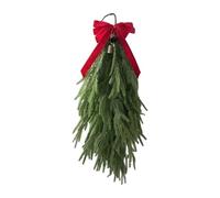 Generic Christmas Drop Decoration Artificial Advent Wreath Christmas Garland Rubber Decoration Hanging Decoration for Various Rooms for Party at Home Receptio, Style A
