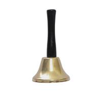 Generic Christmas Hand Bell Rust Resistant Wooden Handle Loud Bell for Restaurant Christmas Party, Premium Iron for Clear Ringing, Fits for Home Service Hand